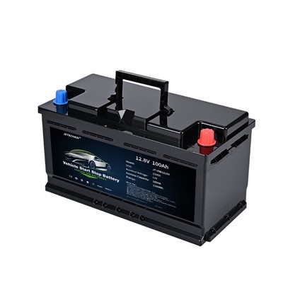 12V 100AH 1500CCA Bilstarterbatteri, indbygget smart BMS, perfekt til bilbil